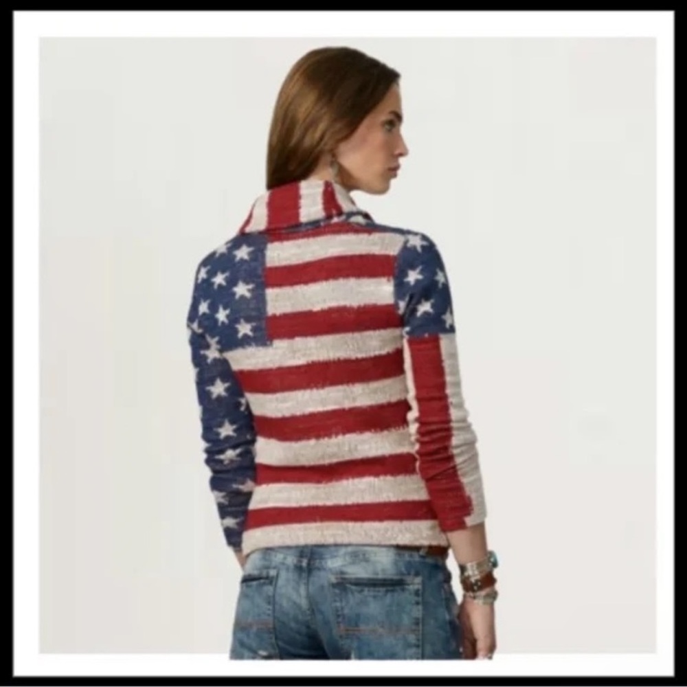 Ralph Lauren Denim & Supply American Flag Sweater Cardigan size xs - Picture 3 of 13